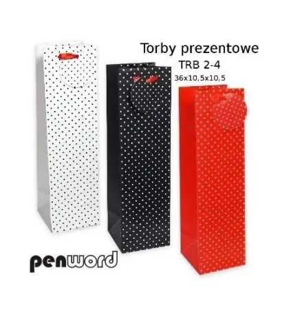 Torebka prezentowa 36x10,5x10,5cm MIX - Penword