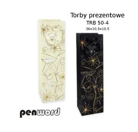Torebka prezentowa 36x10,5x10,5cm MIX - Penword