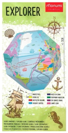 Globus 3D do składania - Odkrywca - praca zbiorowa