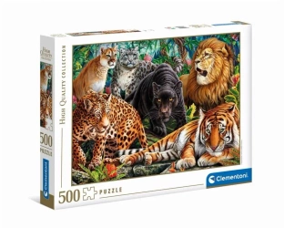 Puzzle 500 HQ Wild Cats - Clementoni