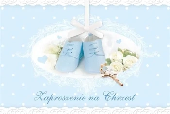 Zaproszenie Chrzest (10szt) - Pan Dragon