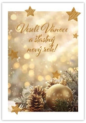 Karnet Wesołych Świąt - Vesele Vanoce Cestina - Trend