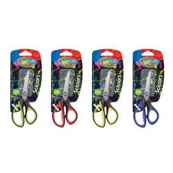 Nożyczki szkolne 13,8 cm z gumową rączką blister Colorino Kids - PATIO