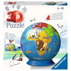 Puzzle 3D 72 Dziecinny globus - Ravensburger