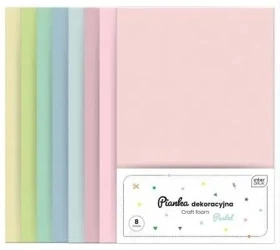 Pianka dekoracyjna 8szt pastel - INTERDRUK
