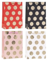 Torebka ozdobna Grochy 18x24x8cm mix ROZETTE