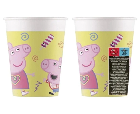 Kubeczki papierowe Świnka Peppa Pig 200ml 8szt - Godan