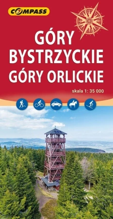 Mapa turystyczna - Góry Bystrzyckie, Góry Orlickie - praca zbiorowa