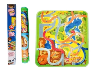 Hot Wheels Mata podłogowa z autkiem - Mattel