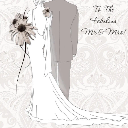 Karnet Swarovski kwadrat CL0107 Ślub para młoda - Clear Creations