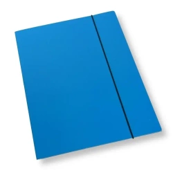 Teczka A4 z gumką lakier niebieska 350gsm (10szt) - Penword