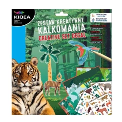 Kalkomania - zestaw kreatywny Zwierzęta KIDEA - DERFORM
