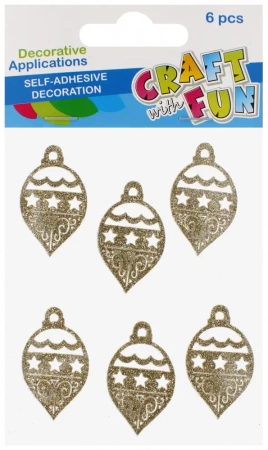 Ozdoba Bn Naklejki Bombki Brok Zlo 6szt Cf12/144