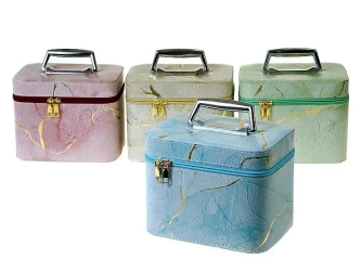 Kuferek M walizka z lusterkiem na zamek 21x14x13cm - ADAR