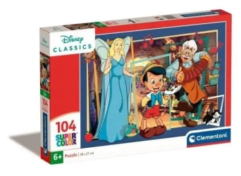 Puzzle 104 Super Kolor Pinocchio - Clementoni