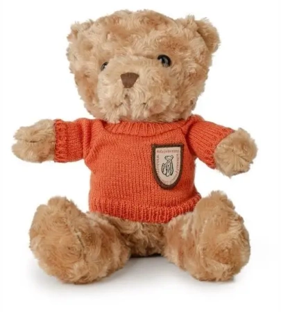 Miś kudłaty 22cm w sweterku pomarańczowy - Daffi