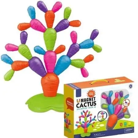 Klocki magnetyczne XXL kaktus 31el - Maksik
