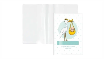 Okładka na książeczkę zdrowia dziecka Bocian - BIURFOL