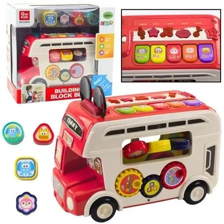 Autobus interaktywny ze światłem i dźwiękiem - Leantoys