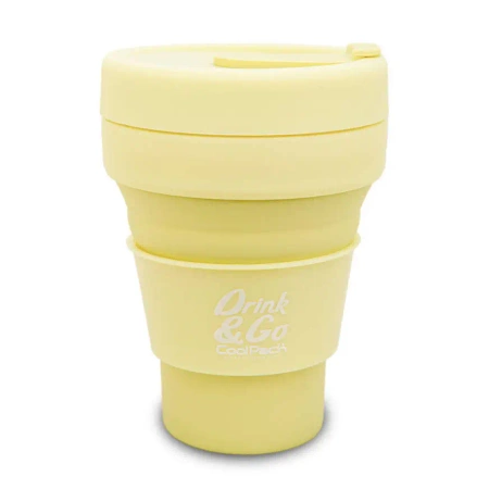Kubek silikonowy 355 ml pastelowy powder yellow - PATIO