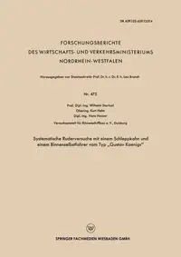 Systematische Ruderversuche Mit Einem Schleppkahn Und Einem Binnenselbstfahrer Vom Typ Gustav Koenigs - Wilhelm Sturtzel