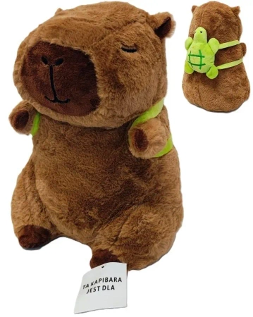 Maskotka pluszowa Kapibara z plecakiem 30cm - Special Gift