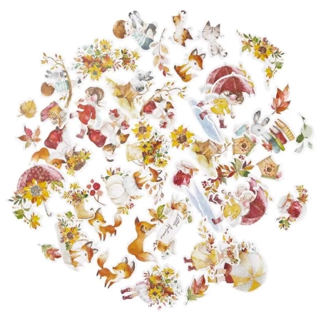 Kształty papierowe little autumn 50szt - Dalprint dpCraft