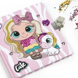 Pamiętnik z kłódką+długopis 3 kol Best Friends 10 - DERFORM