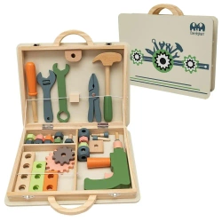 Walizka z narzędziami drewniana - Askato