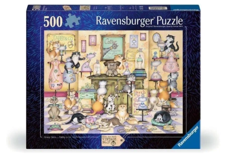 Puzzle 500 Szalone koty - Ravensburger