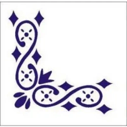 Szablon zmywalny narożny 12x15cm - Galeria Hobby