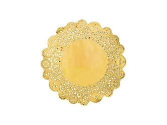 Podkładki pod talerze złote ok. 35,5cm 50szt - PartyDeco