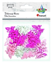 Filcowe motyle ażurowe 36szt - Titanum
