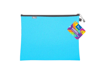 Koperta B5 z suwakiem metalalowym niebieska - Tetis