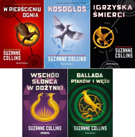 Igrzyska śmierci Suzanne Collins 1-5 PAKIET - Suzanne Collins