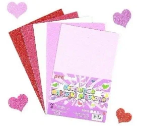 Naklejki piankowe serca 20,3x31,20cm 5szt - Penword