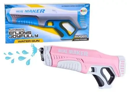 Pistolet na wodę różowy - Leantoys