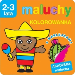 Akademia malucha. Maluchy.Kolorowanka z naklejkami - Anna Wiśniewska