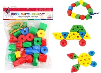 Klocki Geometryczne 62 elementy - Askato