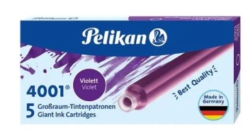 Naboje atramentowe długie 5szt fioletowe - PELIKAN