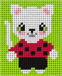 Haft. Moje pierwsze wyszywanie - Kotek - Anex-bis