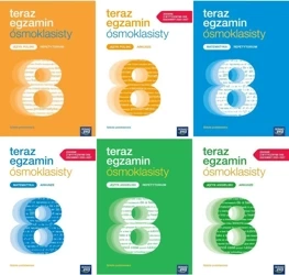 Teraz egzamin x6 ósmoklasisty KOMPLET Polski Matematyka Angielski Nowe 2025 - Julia Grzechowska, Natalia Grzybowska, Anna Cisowska, Joanna Kuchta, Monika Dembińska