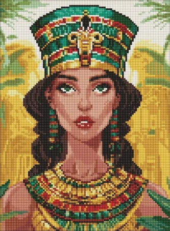 Diamentowa mozaika - Egipska księżniczka 30x40cm - Ideyka