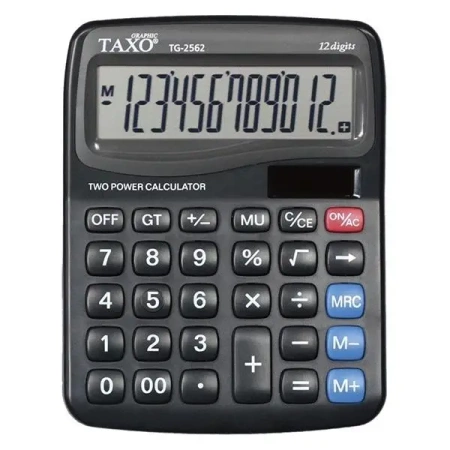 Kalkulator Taxo 12-pozycyjny TG-2562 czarny - Titanum
