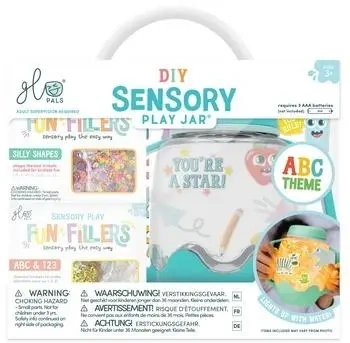 ABC Zestaw sensoryczny DIY świecący słoik - Glo Pals
