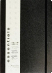 Notatnik Essentials Extra Duży Czarny Kropki - Peter Pauper Press