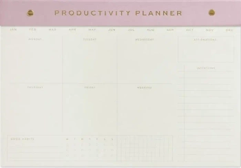 Notatnik na biurko Lilac - Productivity Planner - Designworks Ink