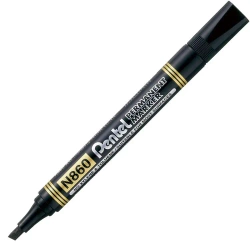 Marker permanentny N860 ścięta końc. czar., Pentel
