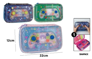 Piórnik szkolny z klapką MIX - Sampack