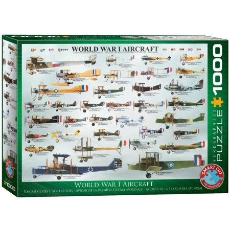 Puzzle 1000 World War I Aircraft 6000-0087 - Eurographics